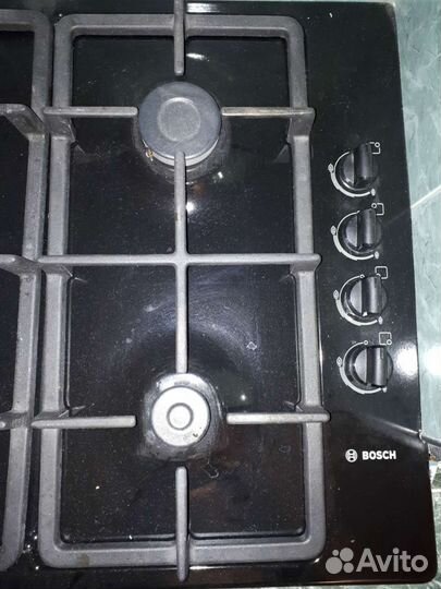 Газовая варочная панель bosch б/у, 4 конфорки