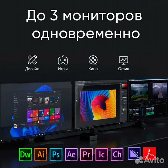 Мини компьютер Cilate Intel N100. 16\512 гб. Windo