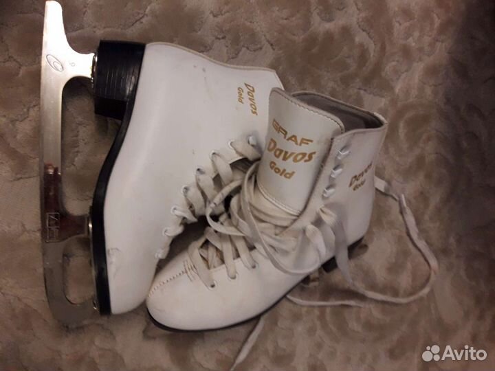 Коньки фигурные davos gold 35 размер