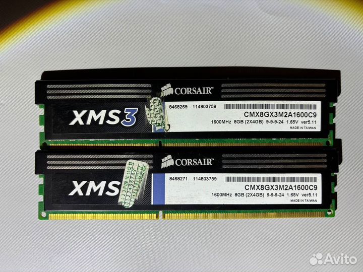 Оперативная память 8gb (ddr3 2x4gb)