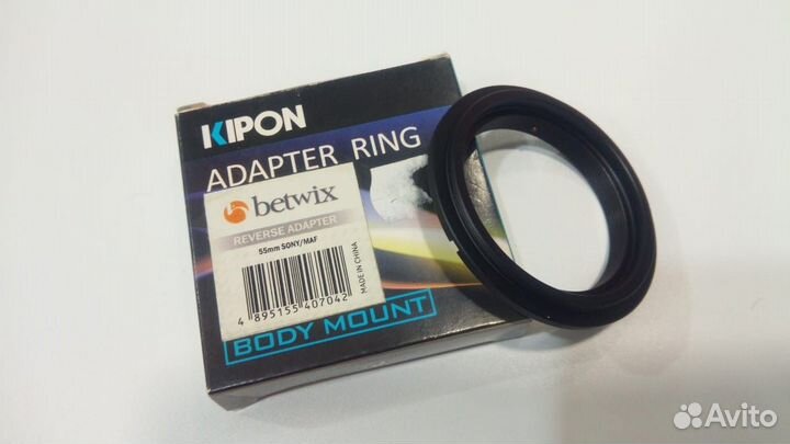 Реверсный макро адаптер 55 мм для Sony MAF