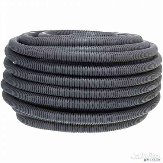 Эра Б0020113 Трубы гофр пвх gofr-25-50-PVC (серый) d 25мм с зонд. легкая 50м