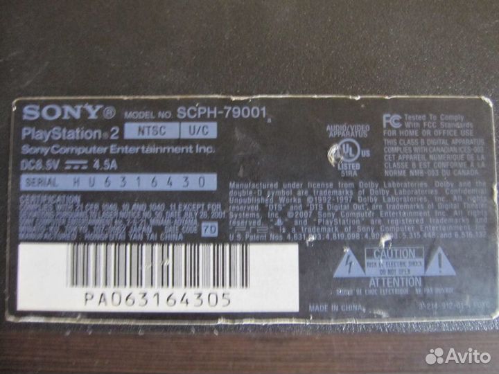 Sony PS2 Slim 79001 USA (запускает игры без диска)