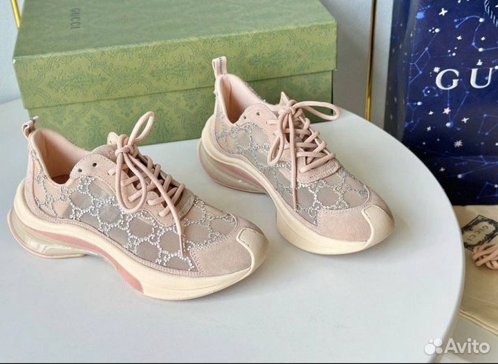Кроссовки женские Gucci Run GG