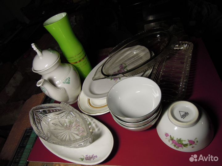 Посуда времён СССР для праздников