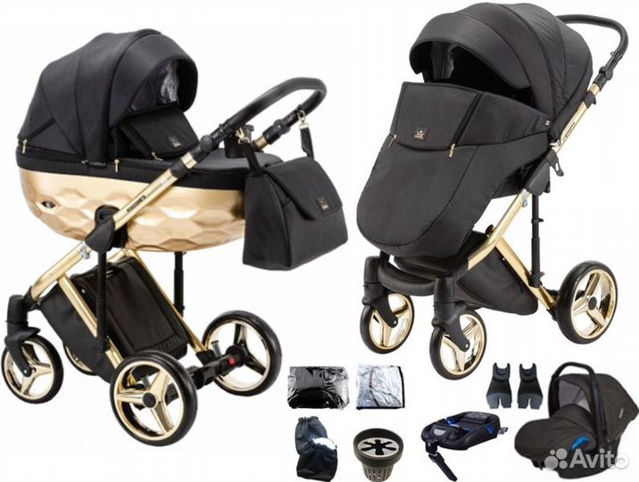 Коляска adamex Шанталь 3 в 1 бу