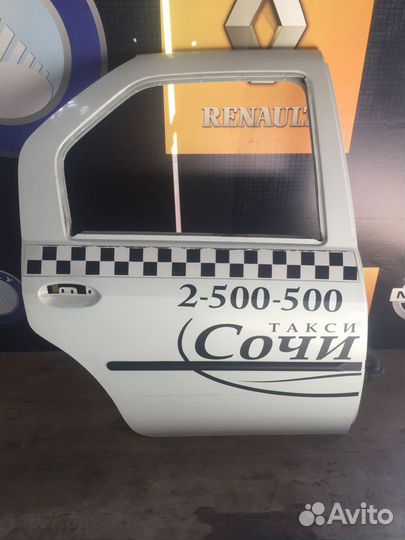 Дверь задняя боковая Renault logan Прав