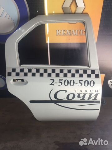 Дверь задняя боковая Renault logan Прав