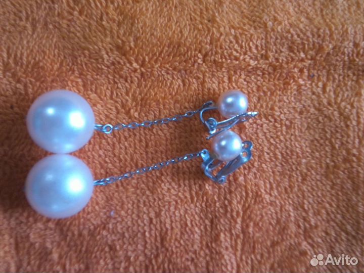 Клипсы и серьги винтаж