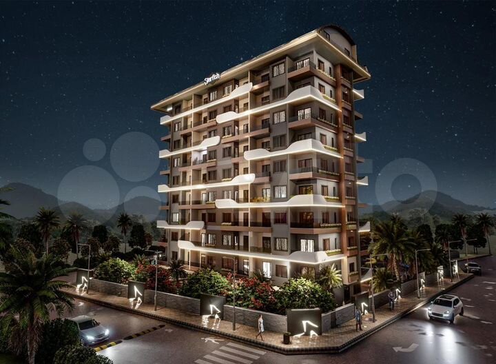 1-к. квартира, 50 м² (Турция)