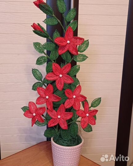 Мастер-класс цветы из бисера