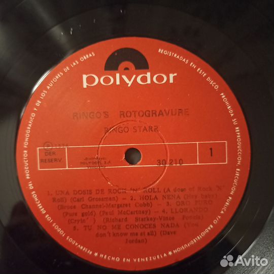 Виниловая пластинка Ringo’s Rotogravure