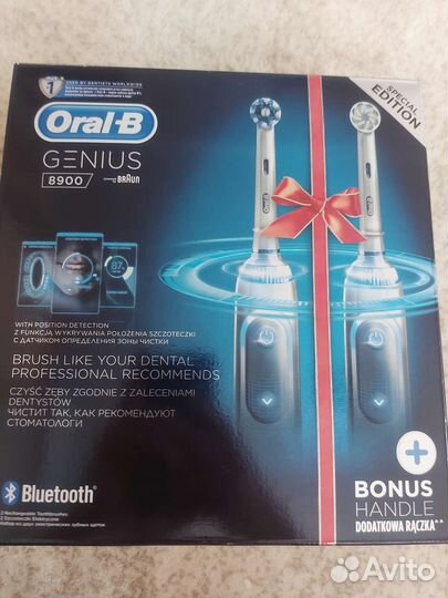 Электрическая зубная щетка oral b genius 8900