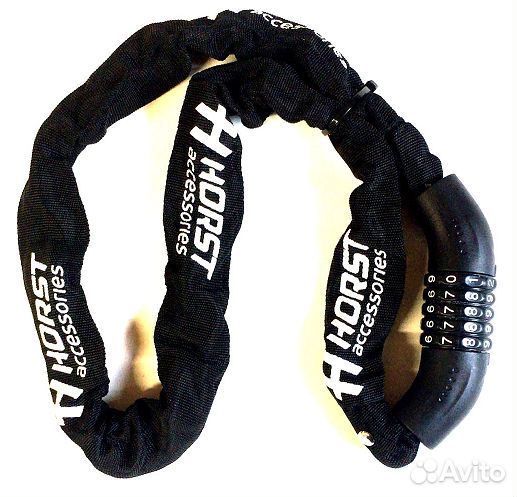 Замок вело цепь (5 разрядов) 6х1200мм кодовый