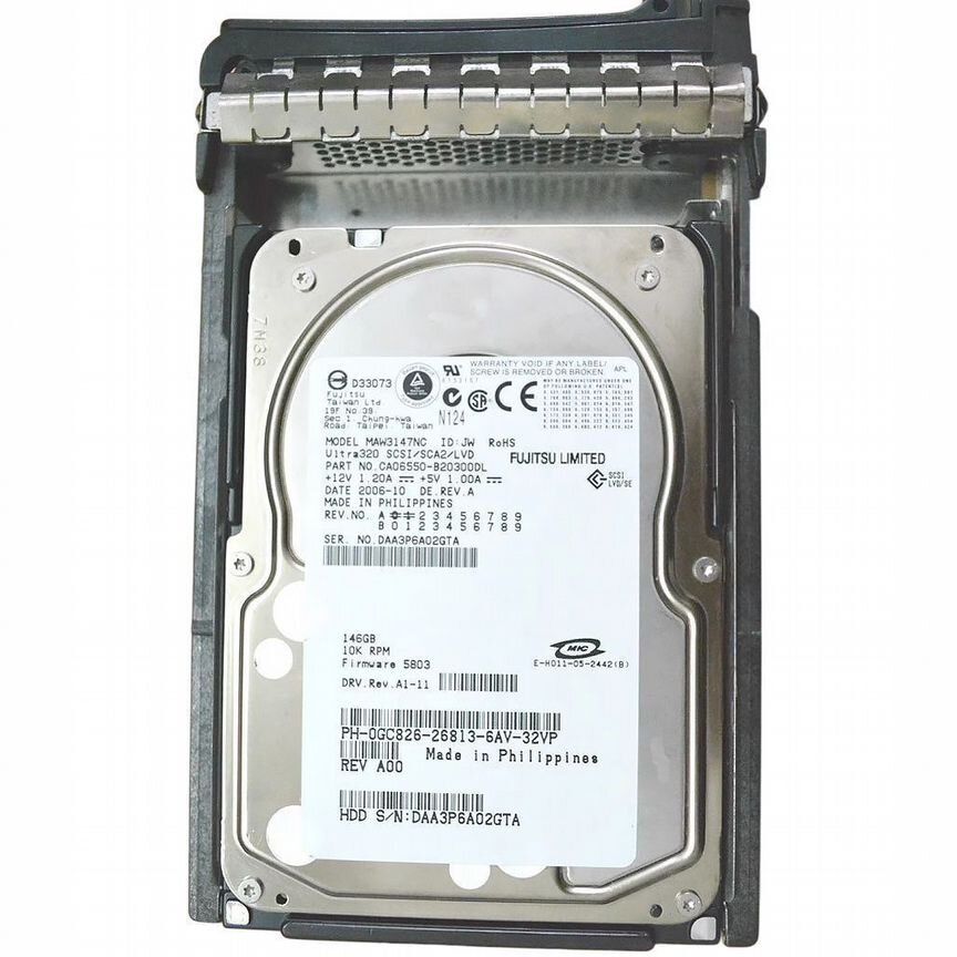 [GC826] Жесткий Диск Dell 146gb U320scsi 3.5" Hdd Gc826