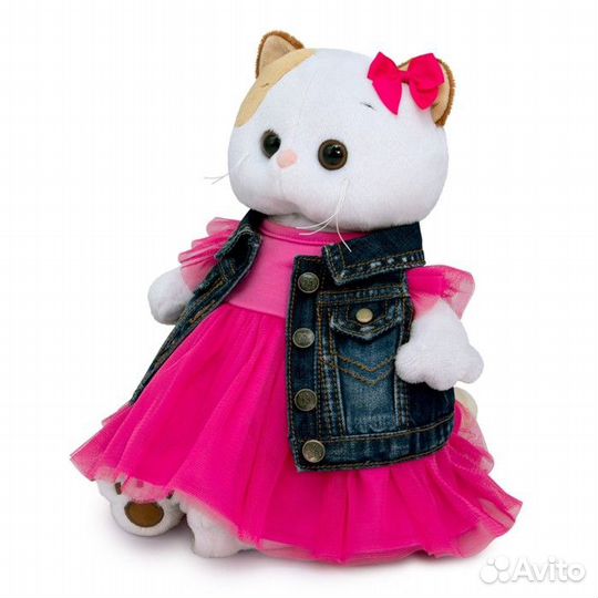 Мягкая игрушка Ли-Ли в джинсовом жилете, 24 см