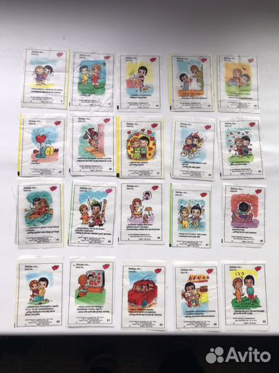 Вкладыши из жвачки Love is(номера в описании)