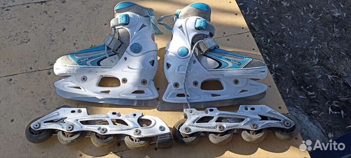 Роликовые коньки детские раздвижные