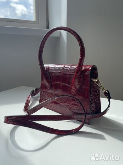 Сумка натуральная кожа италия новая jacquemus