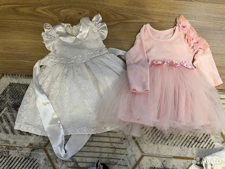 Большой пакет фирменных вещей (около 80 шт) 62-74