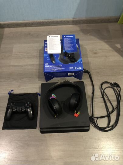 Игровая приставка ps4 + гарнитура sony platinum