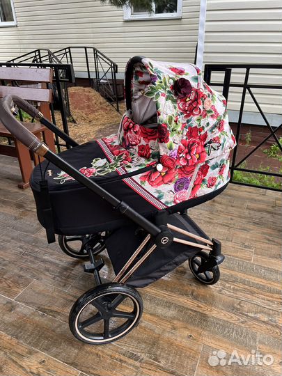 Коляска Cybex Priam Spring Blossom Light 3 в 1