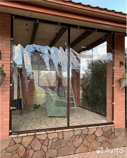 Мягкие окна безрамное остекление