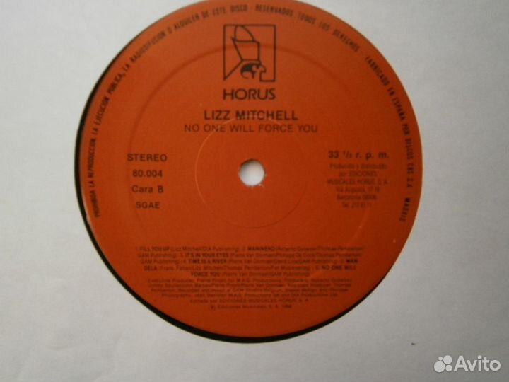 LP LIZ mitchell - NO ONE will force YOU boney m