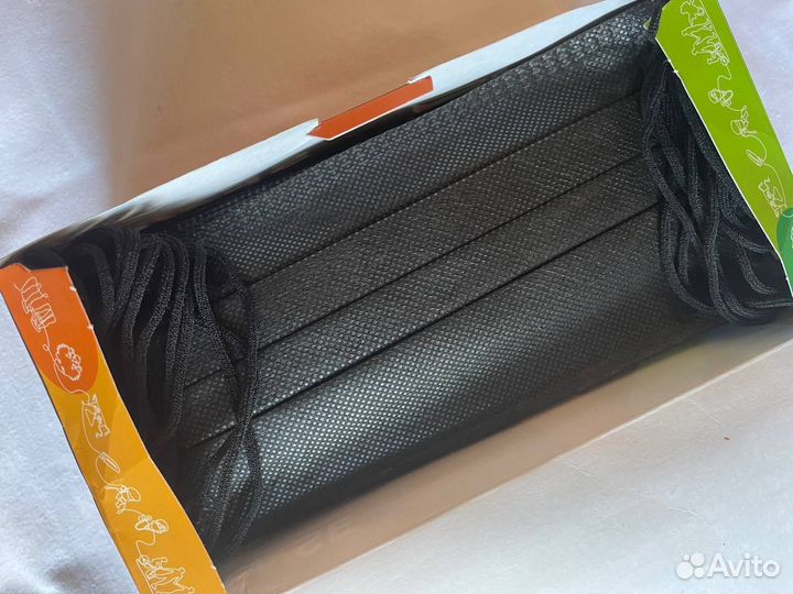 Маски одноразовые медицинские черные