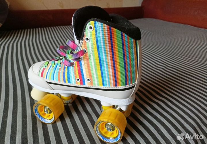 Ролики-квады hudora candy-stripes, 39 р