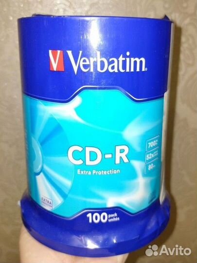 Болванки, CD-диски для записи, 100 штук