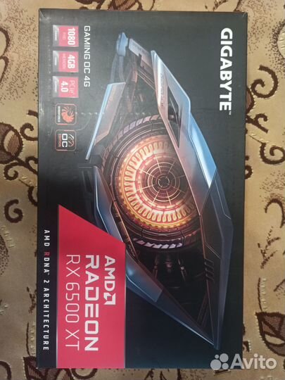Видеокарта gigabyte AMD Radeon RX 6500 XT gaming
