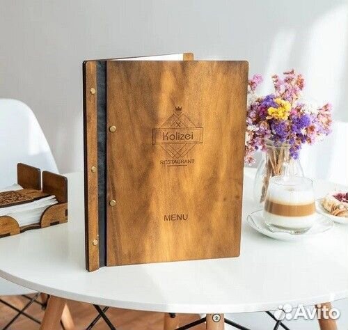 Деревянное меню на заказ в Чите