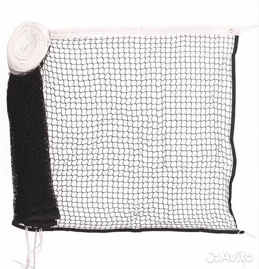 Сетка для бадминтона с тросом черная нить 1,5 мм