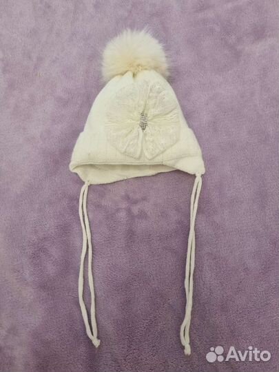 Шапка для новорожденного зимняя