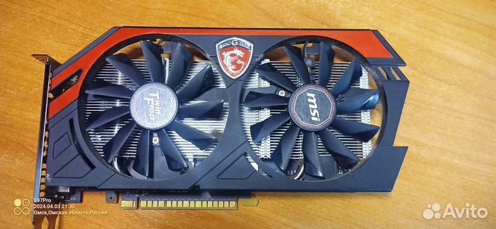 MSI Видеокарта GeForce GTX 750 Ti 2 гб