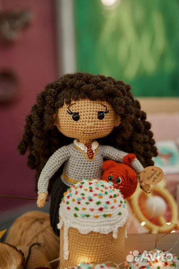 Вязаные каркасные куклы