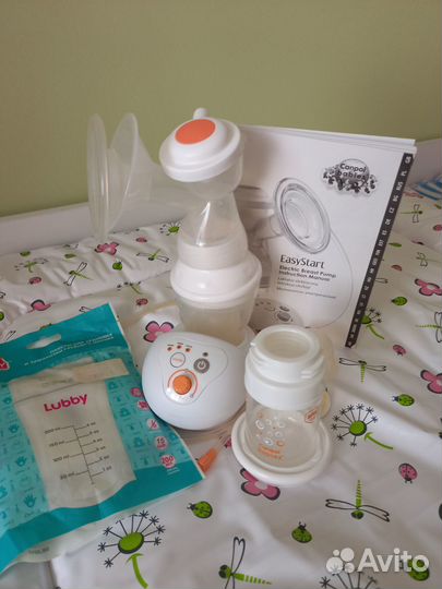 Молокоотсос+пакеты для заморозки молока