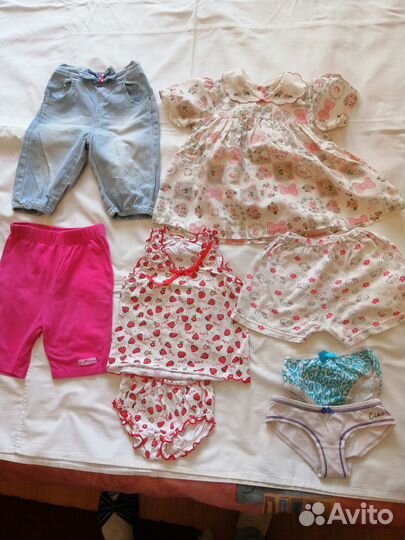 Детская одежда для девочки 1-1,5 года, бу