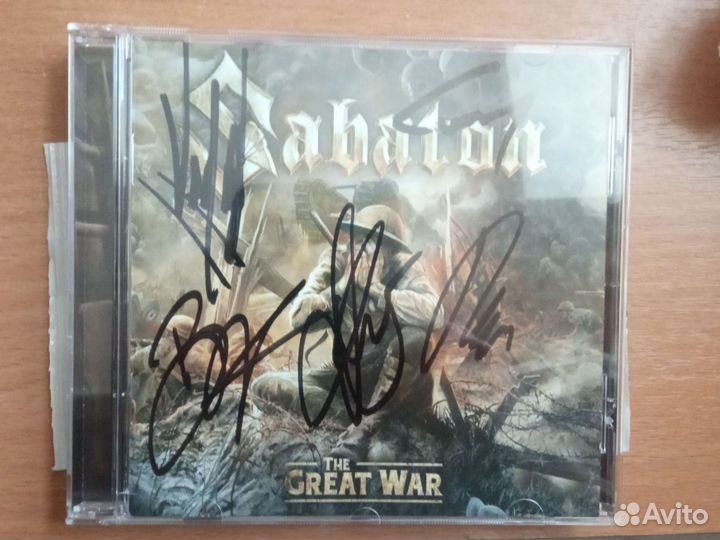 CD Sabaton - The Great War (автограф)