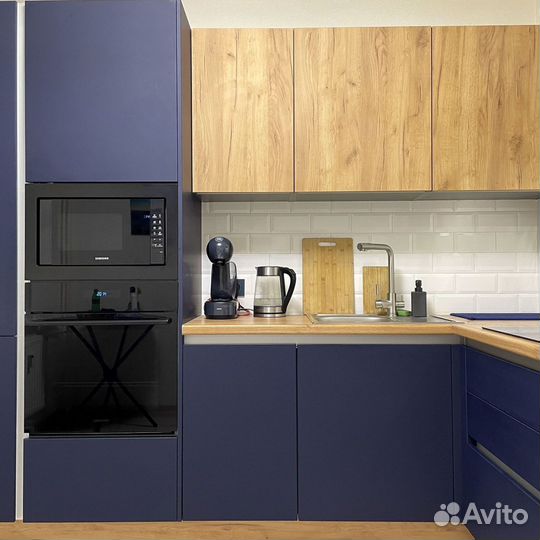 Угловая кухня с мдф фасадами