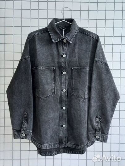 Джинсовая куртка оверсайз oversize