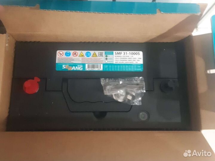 Аккумулятор автомобильный sebang SMF 120 А/ч