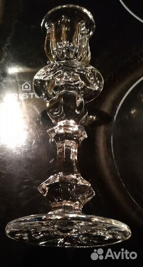 Хрустальный подсвечник Пара разноразмерная