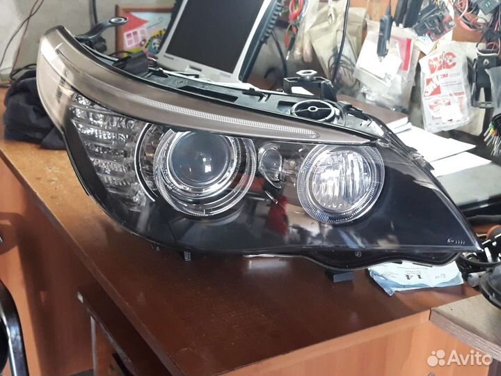 Бмв е60 рестайл lci, фары передние адаптив
