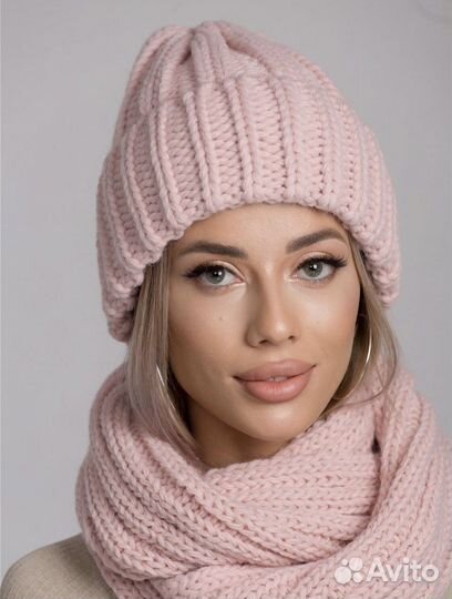 Комплект шапка и снуд