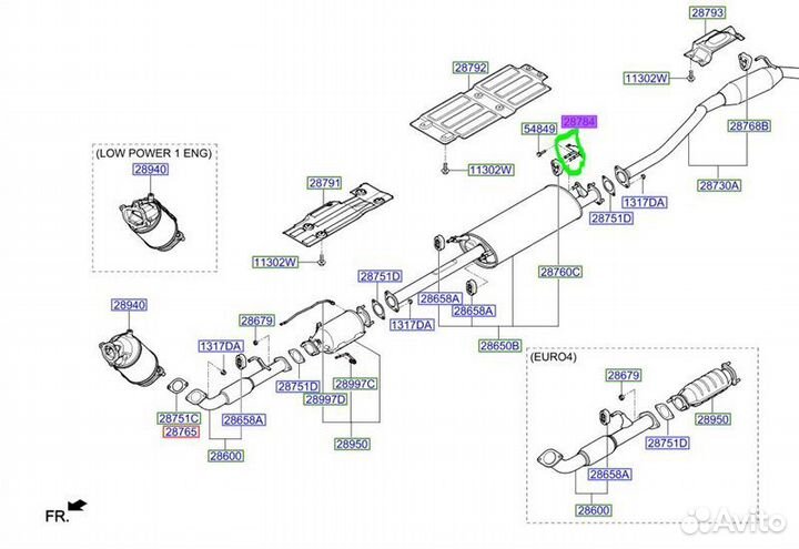 Кронштейн Hyundai H1 D4CB F890370 2015