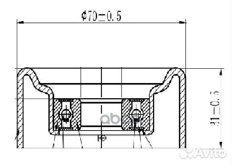 Ролик привод. ремня для а/м Chevrolet Captiva
