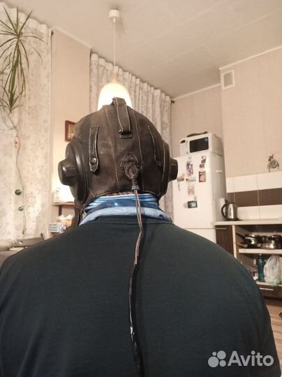 Шлем кожаный летний лётный 1955