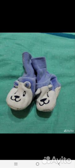 Носки и пинетки детские с рождения